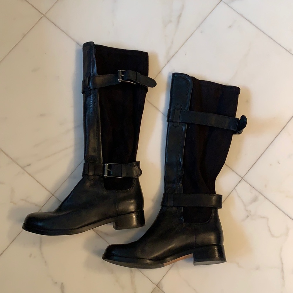 Cole Haan black riding boots